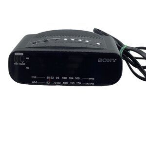 Vtg Sony Dream Machine Alarm Clock FM‎ AM Radio ICF- C212 Black Tested